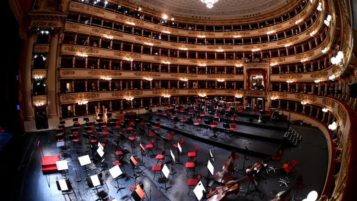 La Scala opera house re-opens to the public after being closed due to the coronavirus disease (COVID-19) pandemic, in Milan, Italy, May 10, 2021.