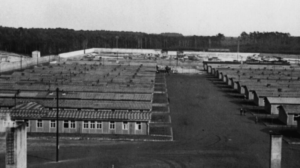 Le camp de concentration de Ravensbrück, situé à 80&nbsp;kilomètres au nord de Berlin, en Allemagne.