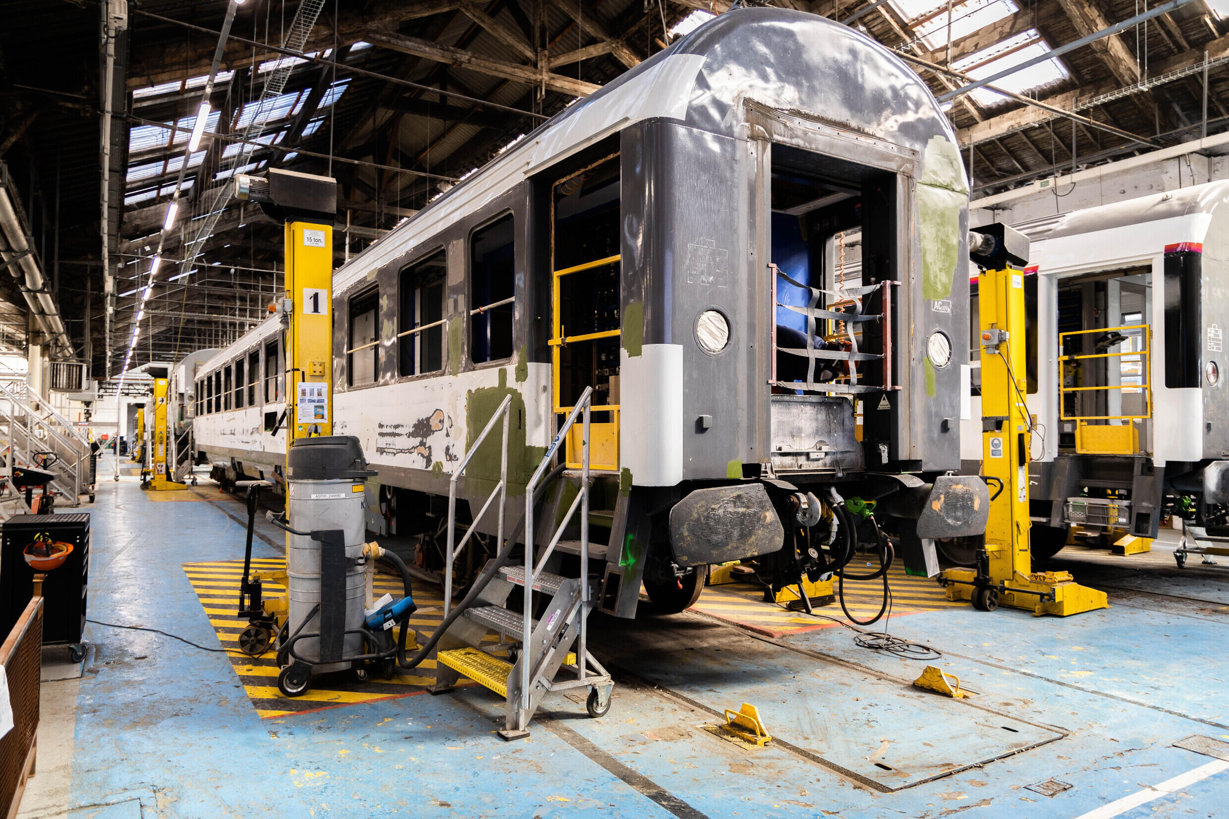Le technicentre Charentes Périgord de la SNCF à Périgueux, le 29 juin 2022