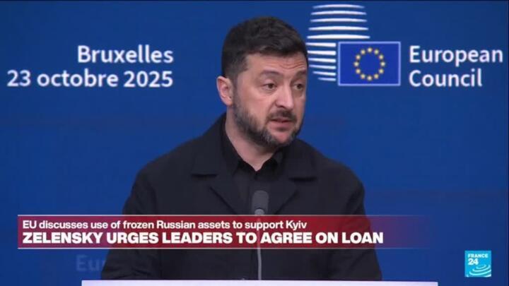 REPLAY: Ukrainian President Zelensky addresses reporters after EU Summit