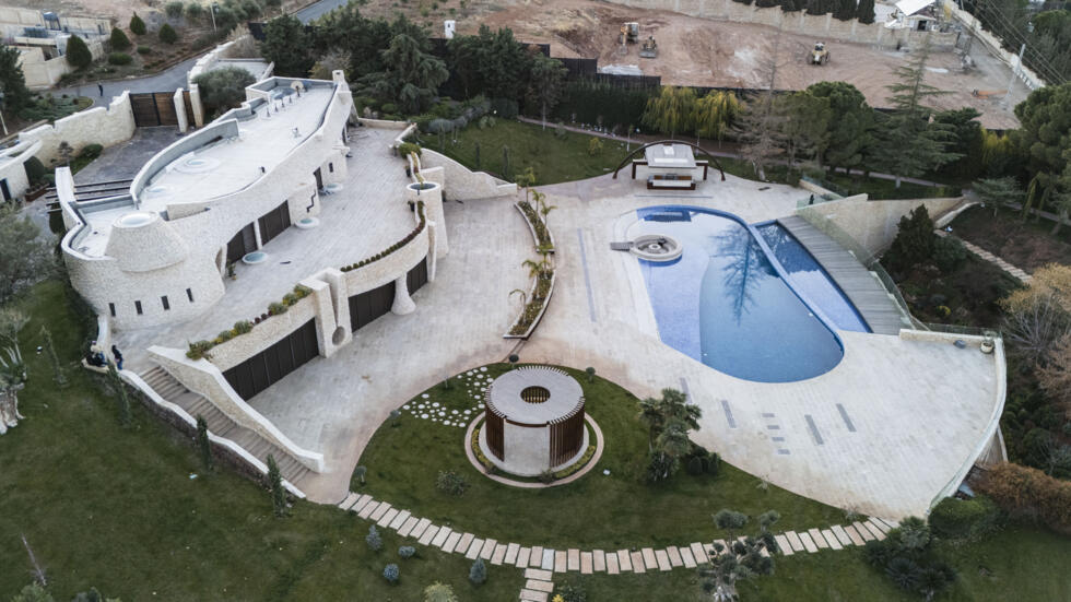 La villa de Maher al-Assad dans le quartier de Yaafour à Damas, le 23 décembre 2024