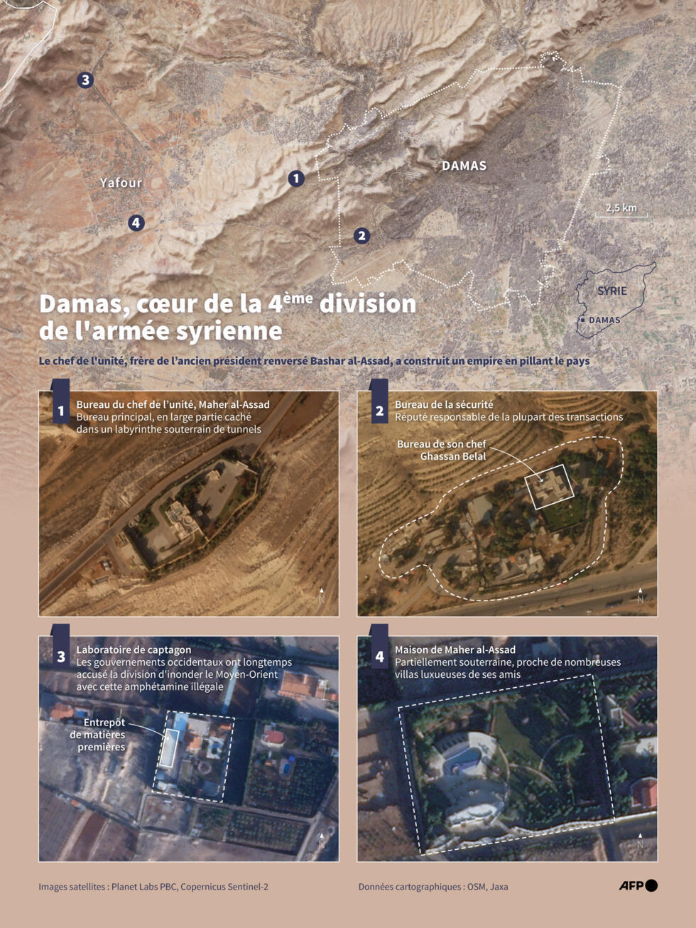 Damas, cœur de la 4e division de l'armée syrienne