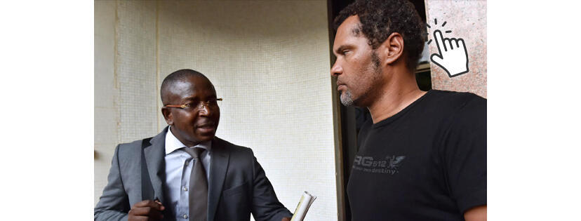 L'avocat burkinabè Guy Hervé Kam, le 12 novembre 2014 à Ouagadougou.