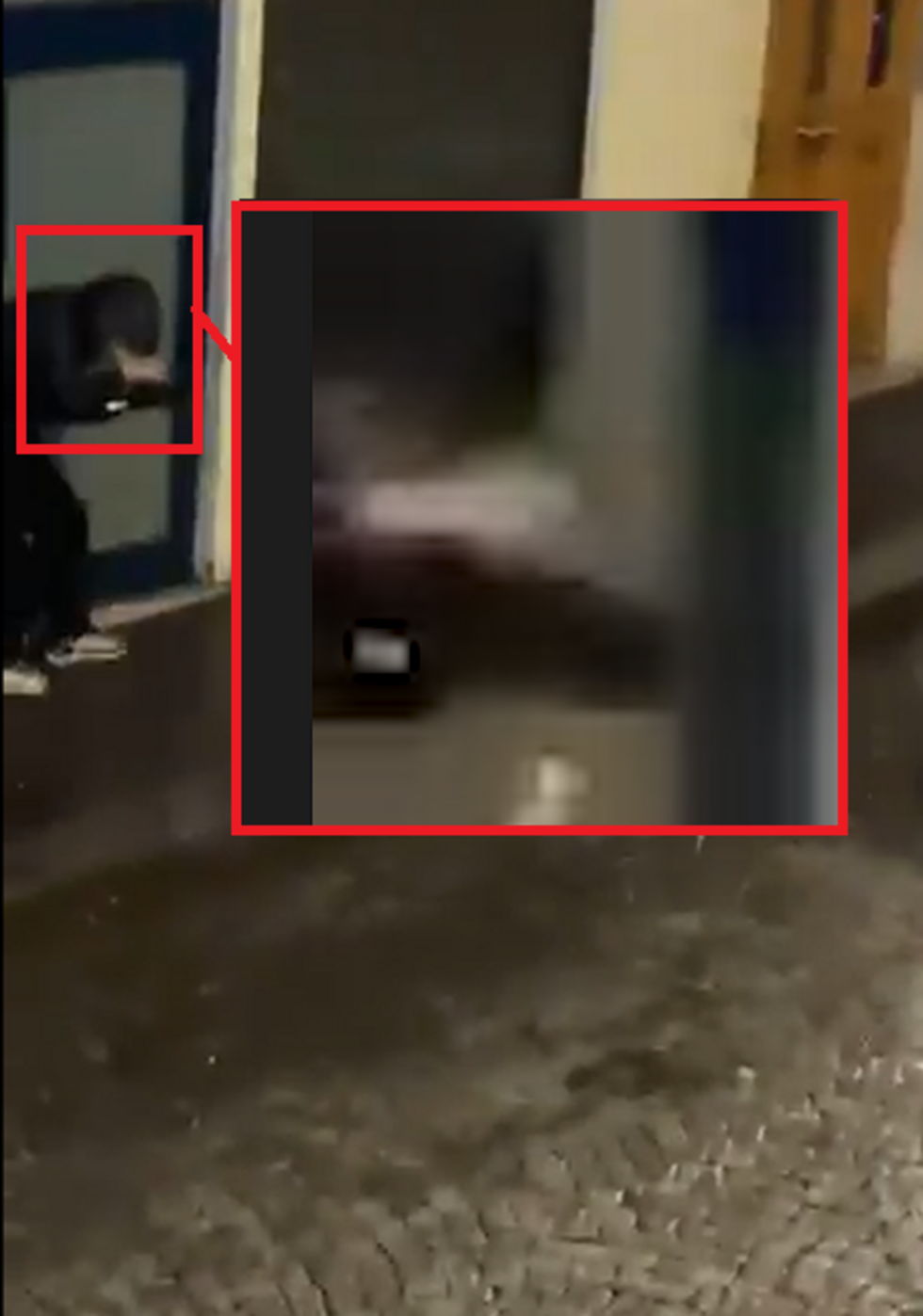 La scène du prétendu kidnapping a été filmée par un caméraman.