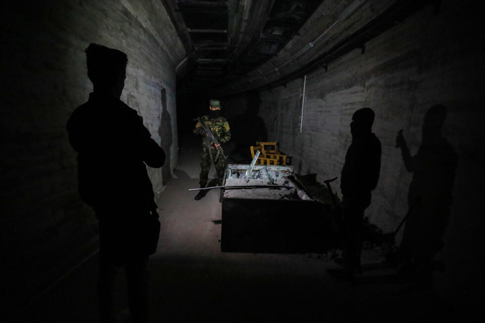 Dans les tunnels souterrains du bureau privé de Maher al-Assad, à la lisière de Damas le 21 janvier 2025