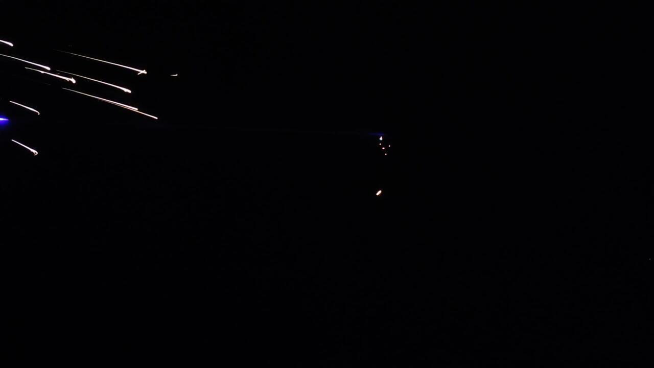 Un drone touché par l’unité mobile de défense aérienne de Pereiaslav (images fournies par son commandant)