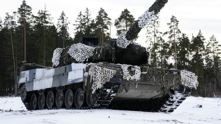 File photo of Denmark's Leopard 2A7 tank during military drills near Tapa, Estonia, taken February 5, 2023.