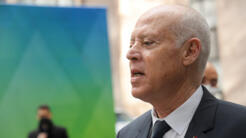 Le président tunisien Kaïs Saïed à Bruxelles le 17 février 2022.