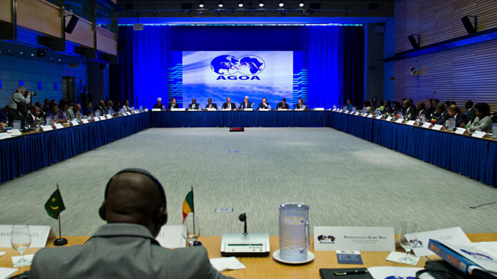 US Secretary of State John Kerry addresses the African Growth and Opportunity Act (AGOA) on August 4, 2014 during the US-Africa Summit at the World Bank in Washington, DC.