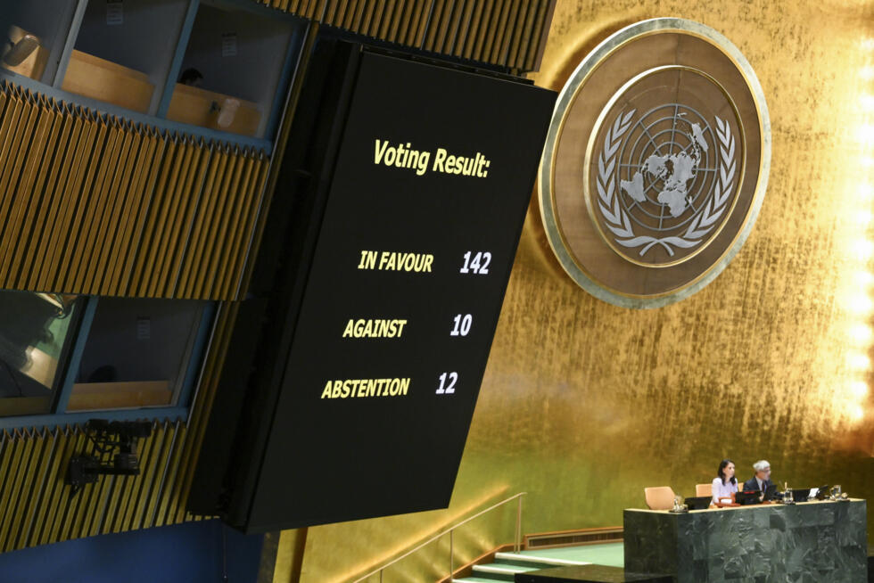 UN member states voted overwhelmingly this week to back a two-state solution to the Israeli-Palestinian conflict.