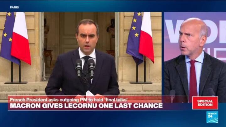 France's President Macron gives outgoing PM Lecornu one last chance
