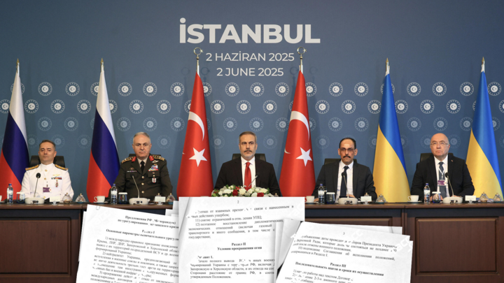 Russian and Ukrainian delegations met in Istanbul, Turkey on Monday 2 June, 2025. The Russian memorandum was not forwarded to Ukraine until the last minute.