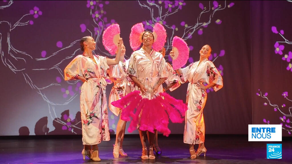 Josephine Baker in the spotlight at Bobino's Paris theatre