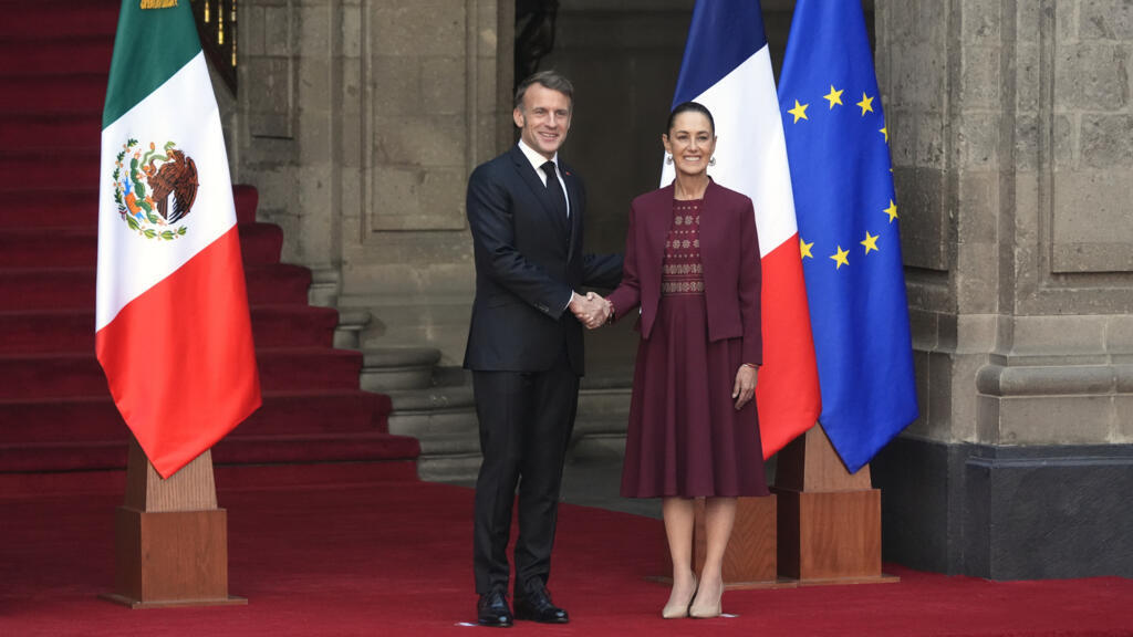 Macron au Mexique pour "resserrer les liens", Sheinbaum réclame la restitution d'oeuvres anciennes