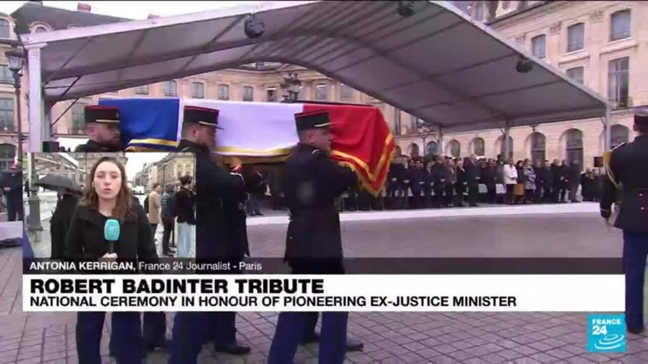 France pays 'solemn' tribute to former justice minister Robert Badinter