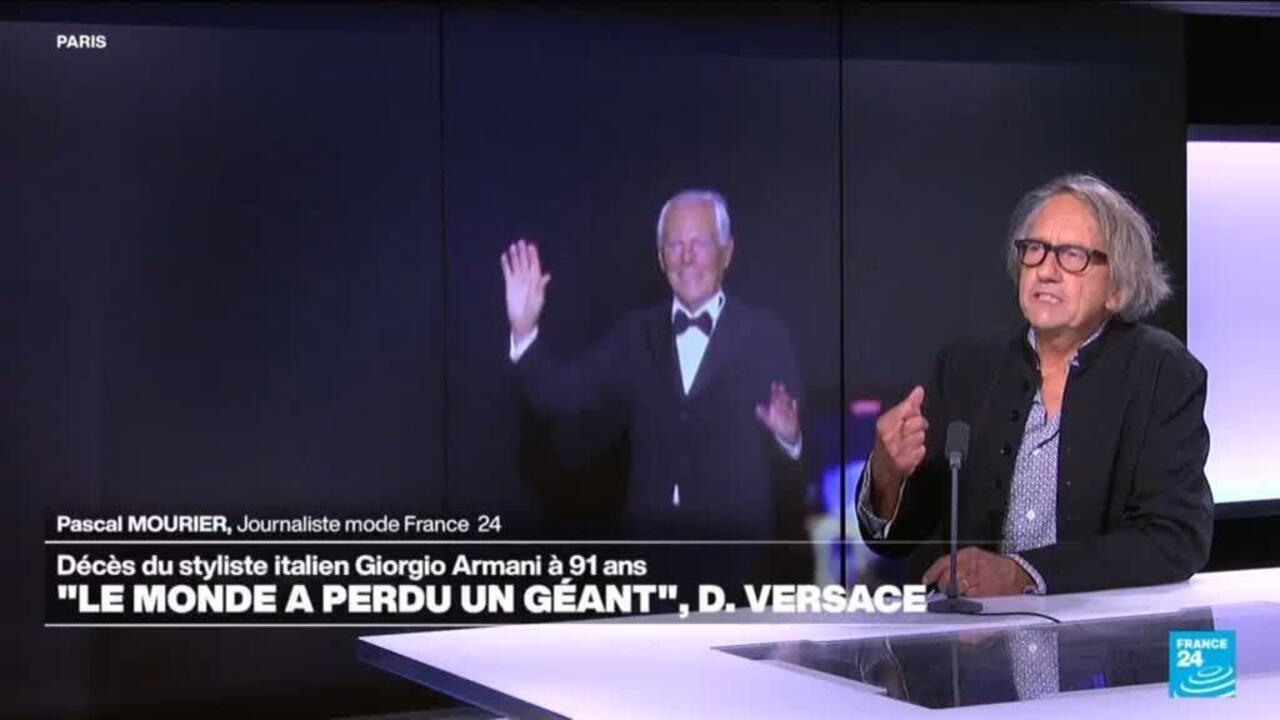 Mode : décès du célèbre styliste italien Giorgio Armani à 91 ans