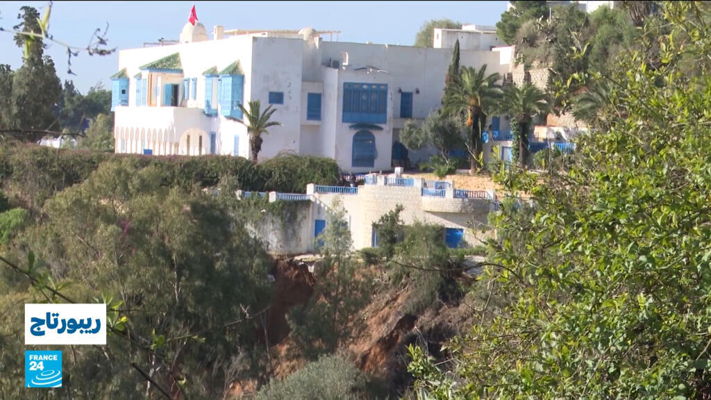 بعد العاصفة هاري.. خطر الانزلاقات الأرضية يهدد مدينة سيدي بوسعيد التونسية