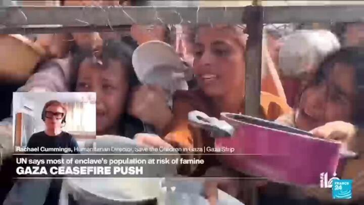 'We need a definitive ceasefire: We need water and we need the bombs to stop dropping on children'