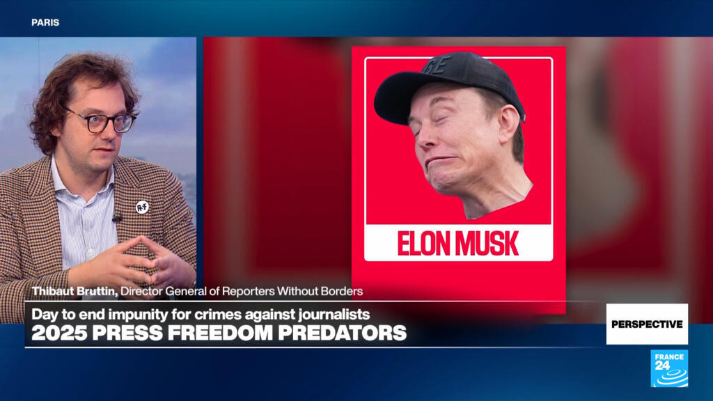 Reporters Without Borders head on group's list of 'press freedom predators'