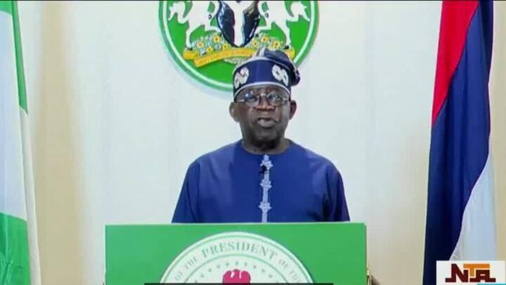 Nigeria's president calls for end of protests against economic hardship, a "bloodshed"