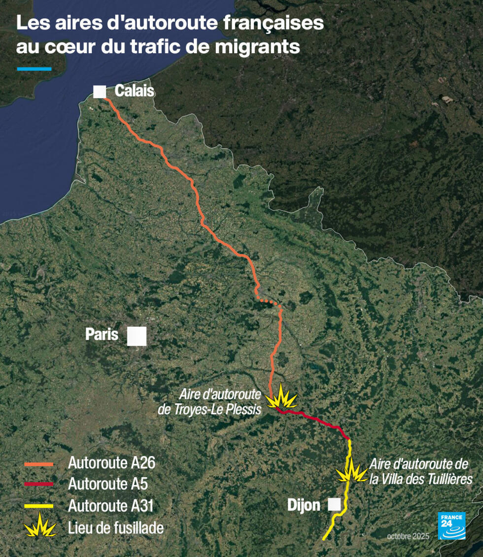 Les autoroutes, un territoire à contrôler pour les trafiquants de migrants.