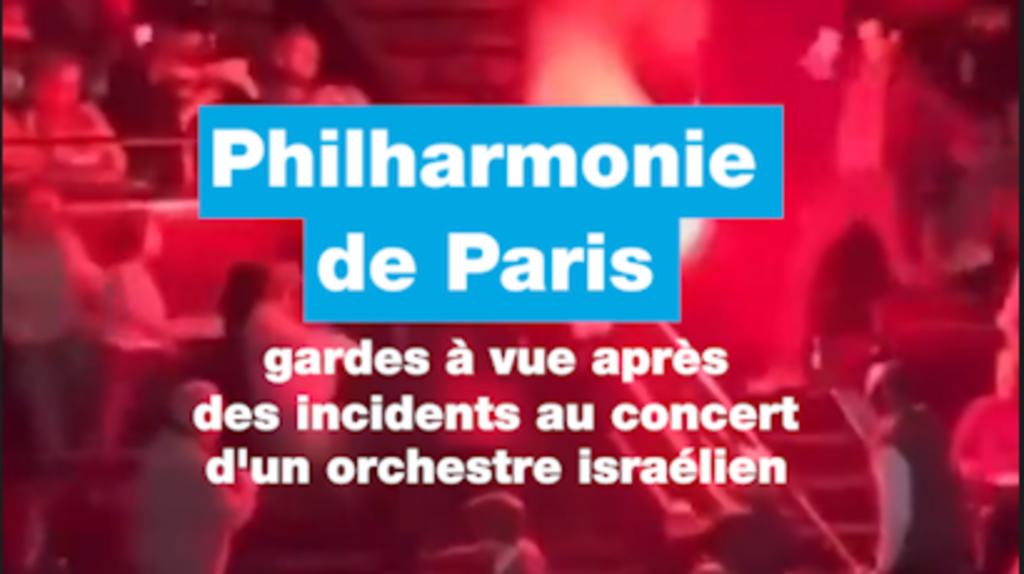 Quatre gardes à vue après les incidents au concert d'un orchestre israélien
