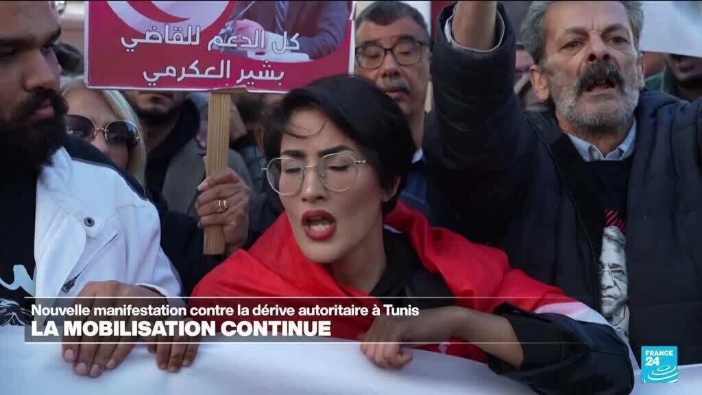 Nouvelle manifestation en Tunisie sous le slogan "l'opposition n'est pas un crime"