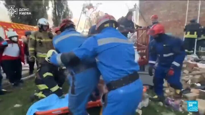 Peace efforts in limbo as Kyiv mourns 23 dead after Russian attack