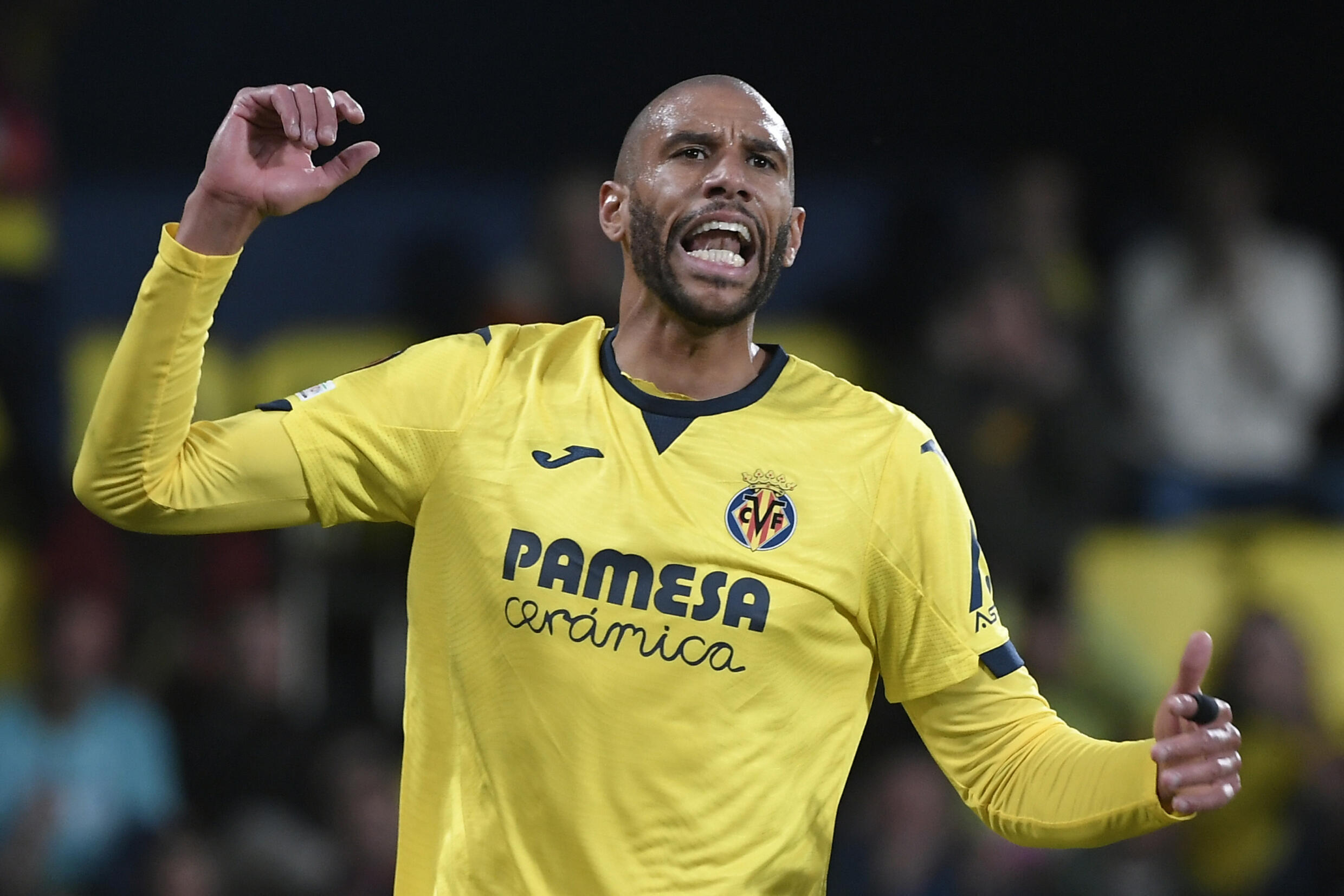 Villarreal's Frenchman Etienne Capoue scores  once morest OM, March 14, 2024 in Villarreal
