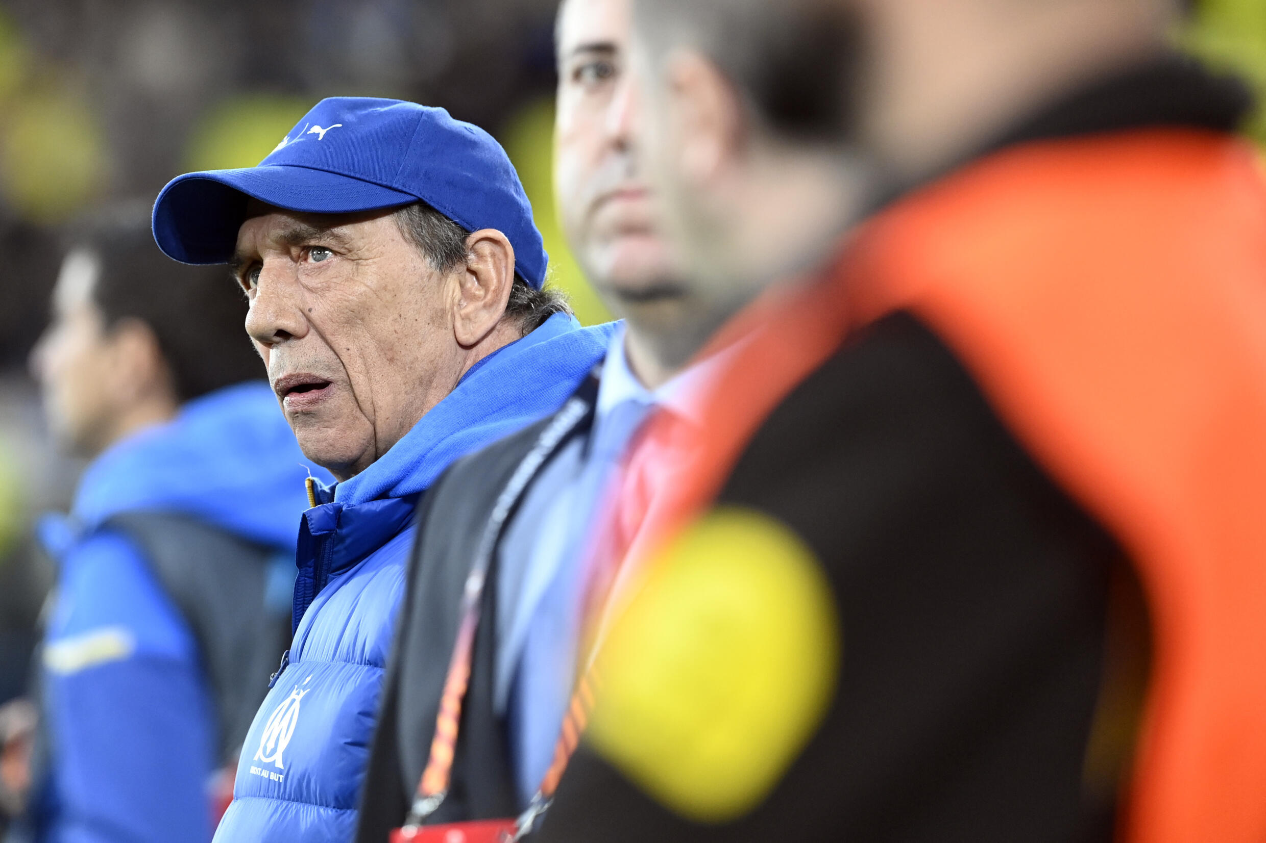 OM coach Jean-Louis Gasset during the match at Villarreal, March 14, 2024