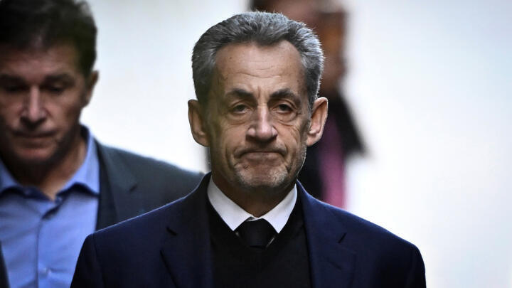 A photo of former French president Nicolas Sarkozy.