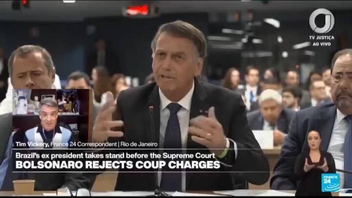 Brazil's Bolsonaro rejects charges in coup trial