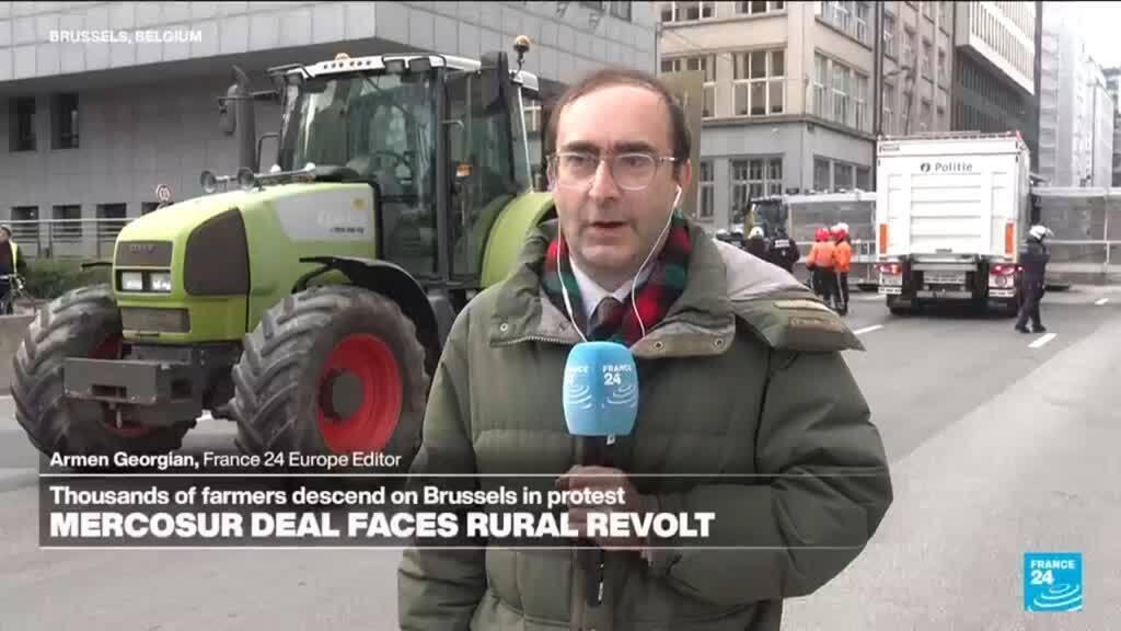 Massive farmers protests in Brussels over EU regulations