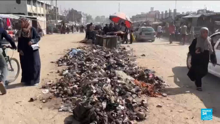 Gaza's streets overwhelmed by waste causing a growing public heath crisis