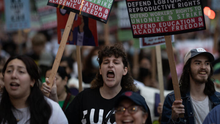 Several demonstrations have been held in Chicago to protest against the raids.