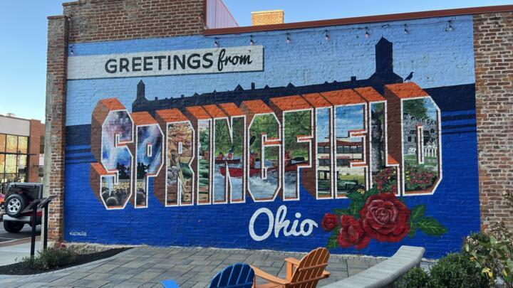 Une peinture murale à Springfield, dans l'Ohio, le 1er novembre 2024.