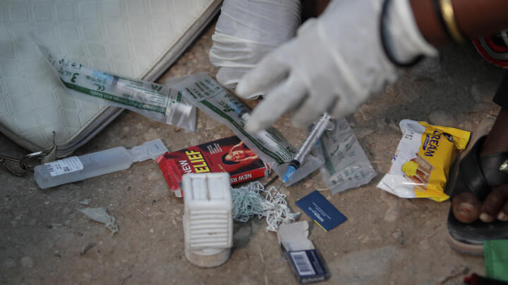 File photo of the tools used to perform female genital mutilation (FGM) taken in Hargeisa, Somaliland on February 7, 2022.