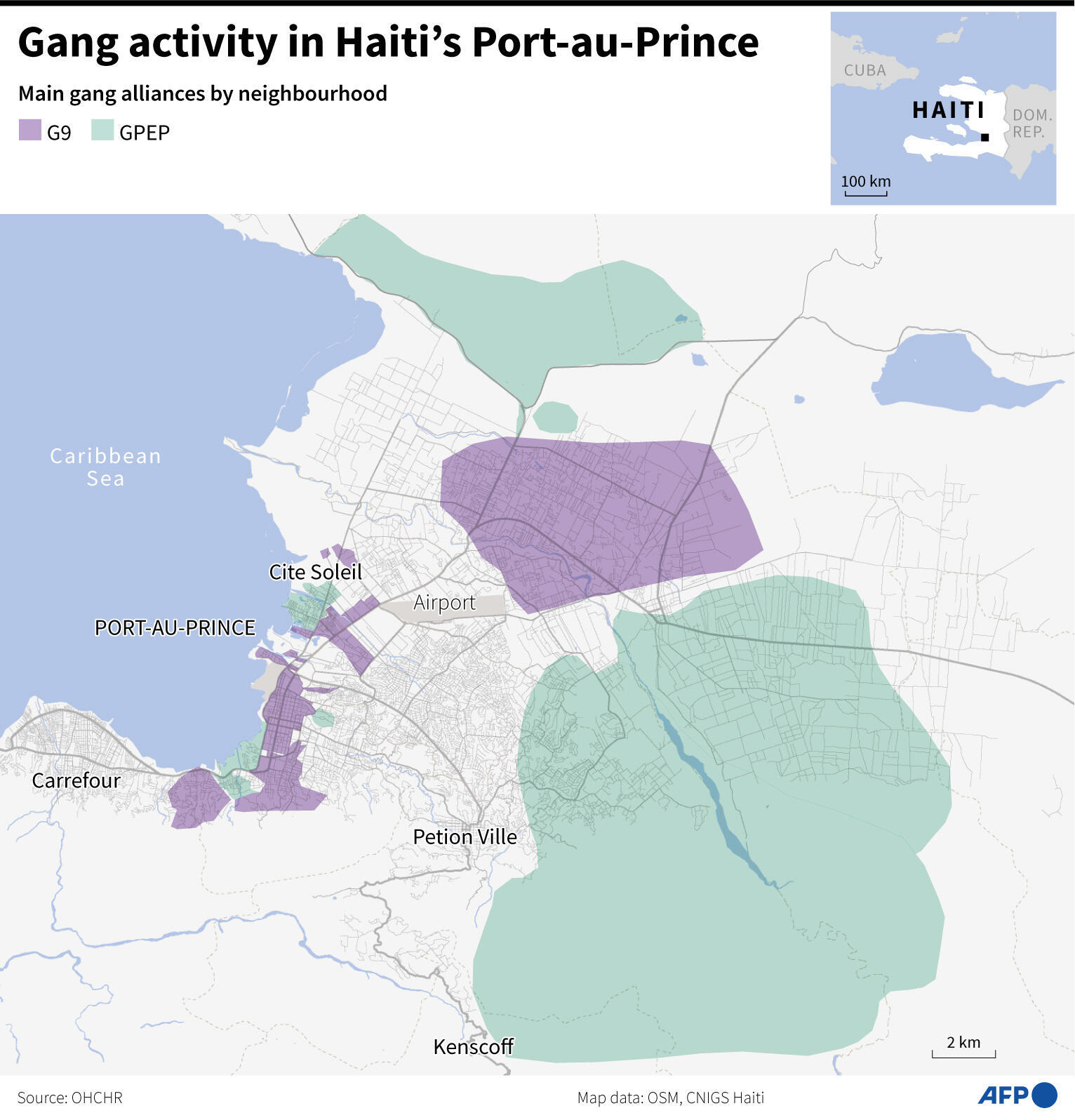Gang activity in Haiti's Port-au-Prince