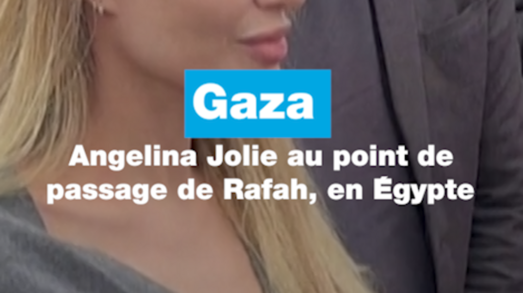 Gaza : Angelina Jolie au point de passage de Rafah, en Égypte