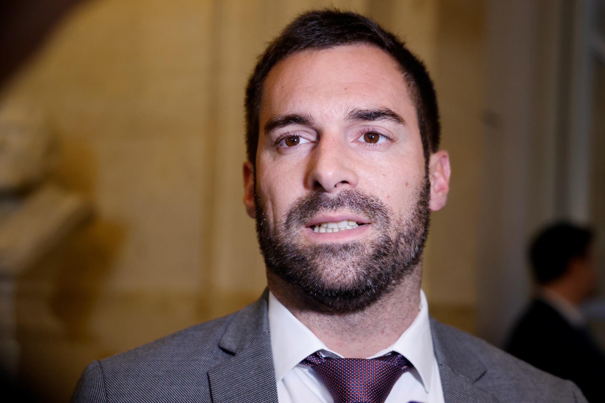 Le député et porte-parole du Rassemblement national Julien Odoul, le 14 novembre 2023 à l'Assemblée, à Paris.