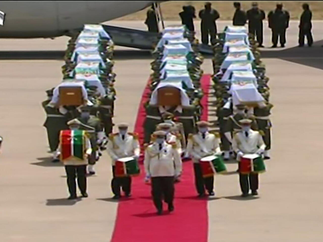 The Martyrs Are Returning Algeria Welcomes Remains Of Fighters Against Colonisation From France algeria welcomes remains of fighters