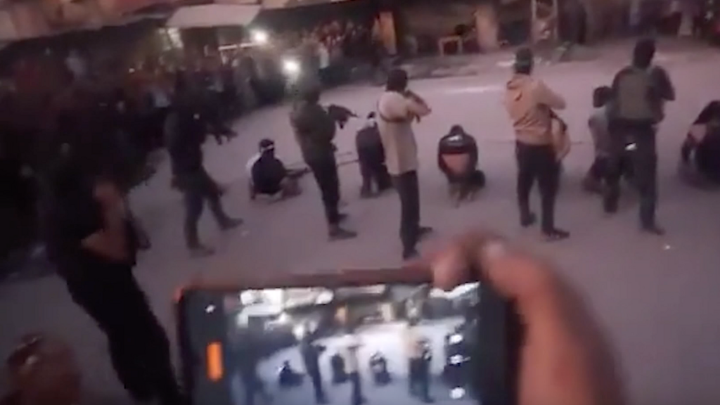 Who are the armed groups contesting Hamas's authority in Gaza?