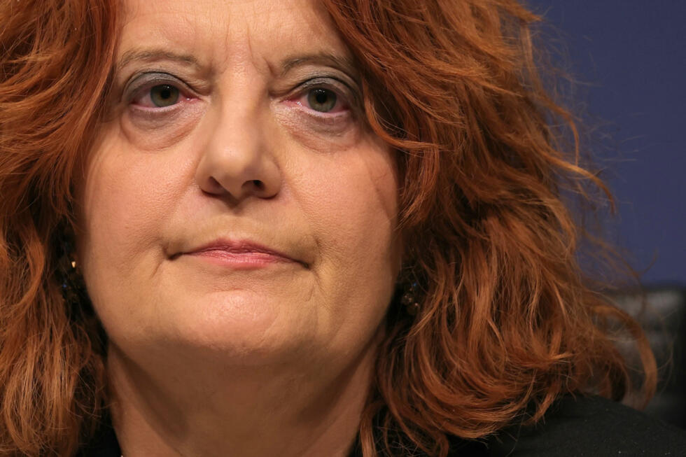 La procureure de la République de Paris, Laure Beccuau, lors d'une conférence de presse le 7 mars 2025 à Paris