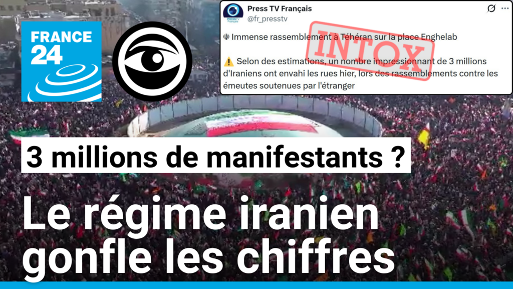 Trois millions de manifestants prorégime à Téhéran ? Un outil pour décrypter un chiffre exagéré