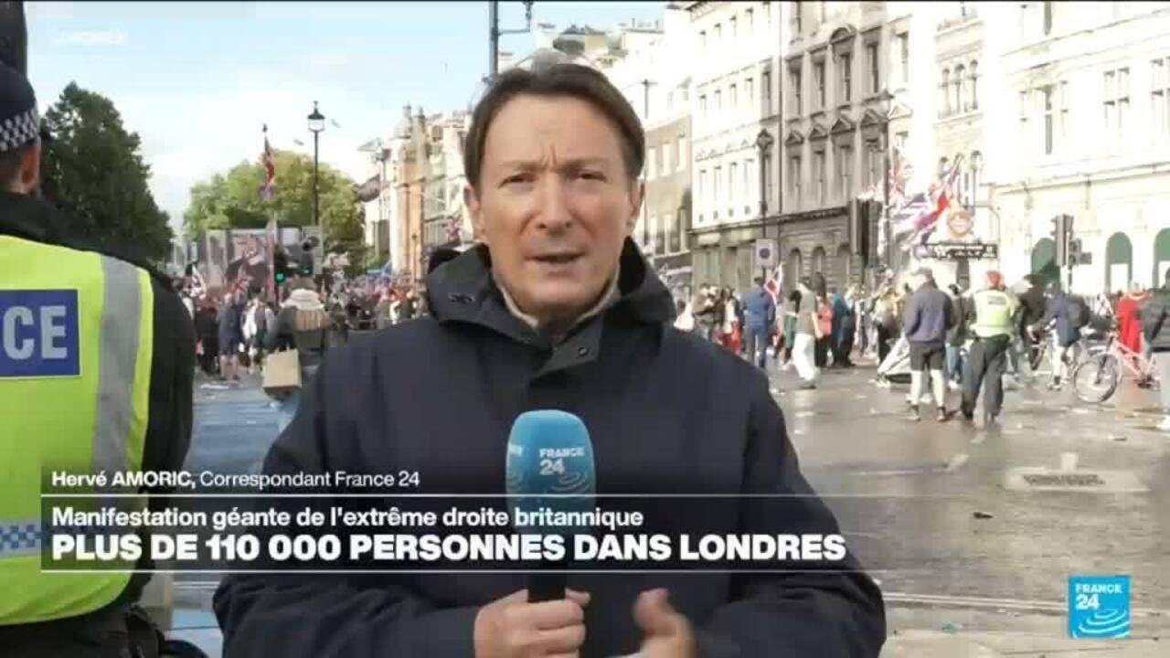 Manifestation anti-immigration : plus de 110 000 personnes rassemblées à Londres