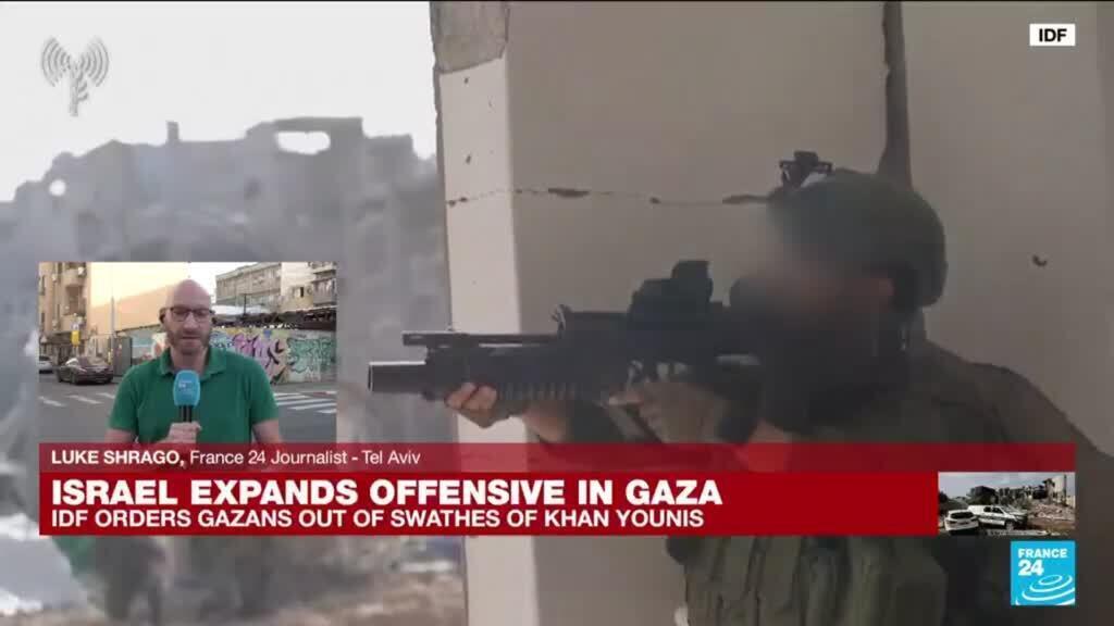 Israeli ground forces move into southern Gaza