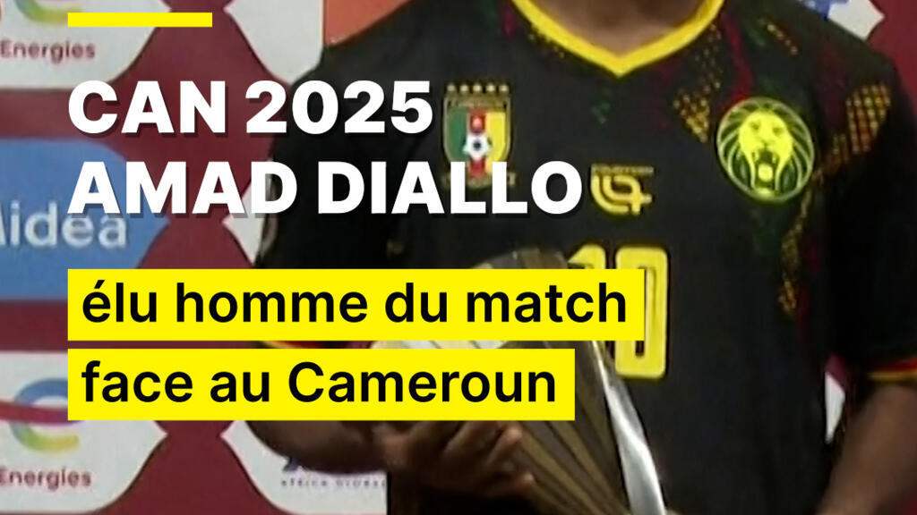 CAN 2025 : Amad Diallo homme du match du choc Côte d’Ivoire–Cameroun