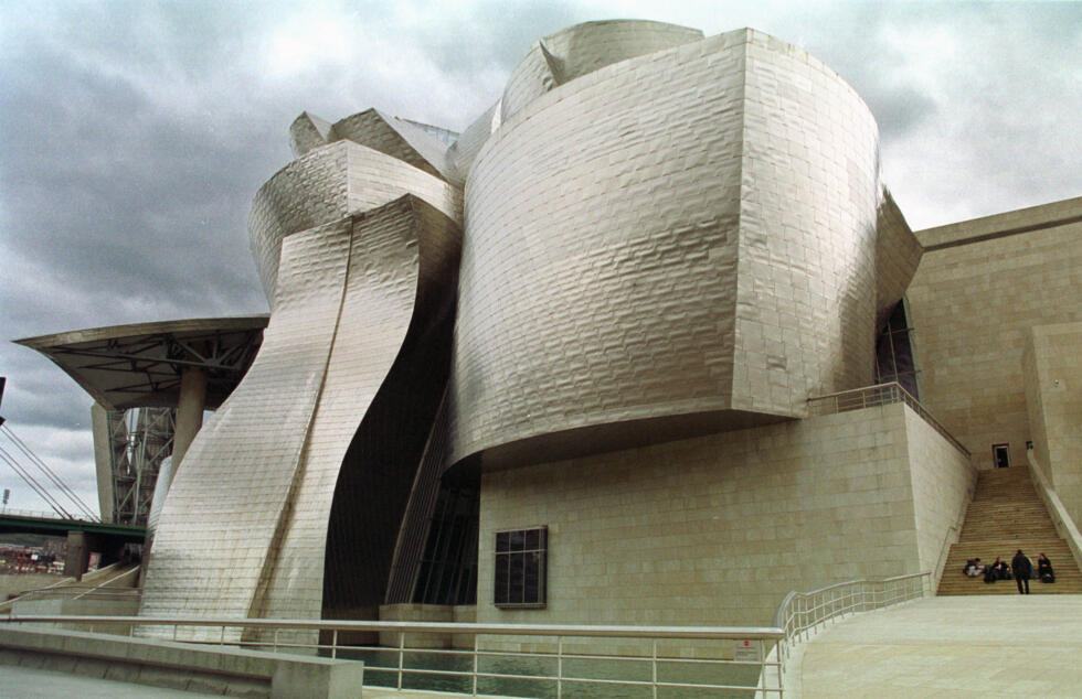 The Guggenheim Museum's satellite in Bilbao, Spain  is perhaps Frank Gehry's crowning achievement