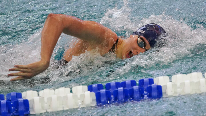 In this file photo, University of Pennsylvania athlete Lia Thomas competes at the NCAA Swimming and Diving Championships, on March 18, 2022, at Georgia Tech in Atlanta. 
