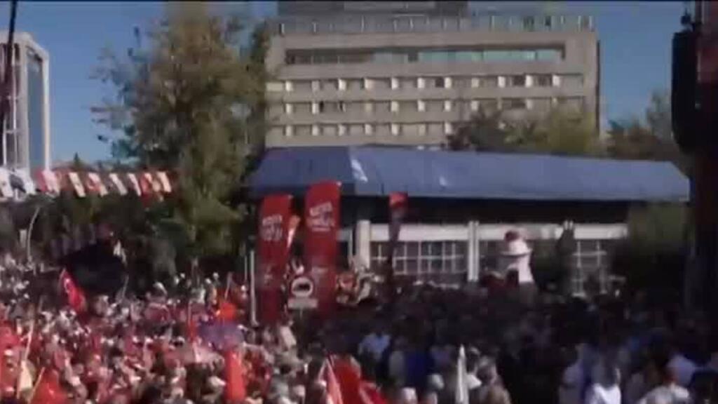 Turquie : rassemblement de l'opposition à Ankara à l'appel du CHP
